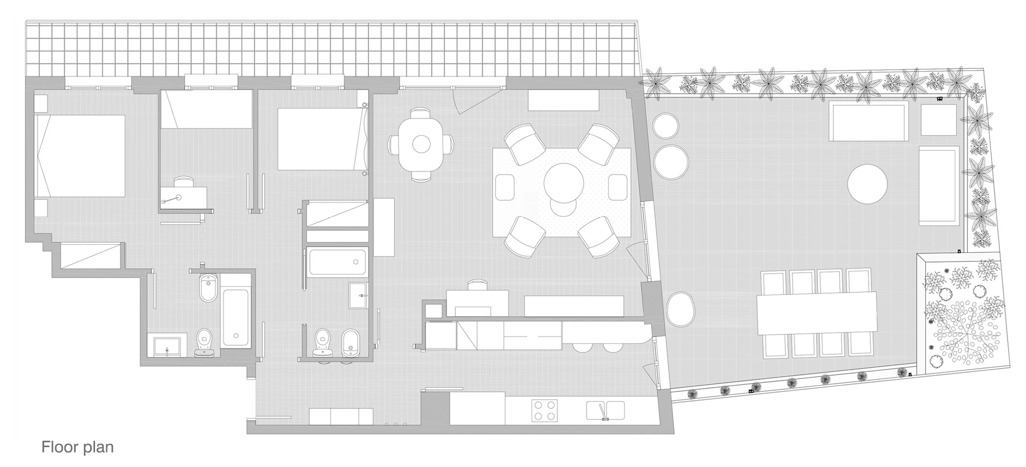 Private house floorplan, by Marta Florensa